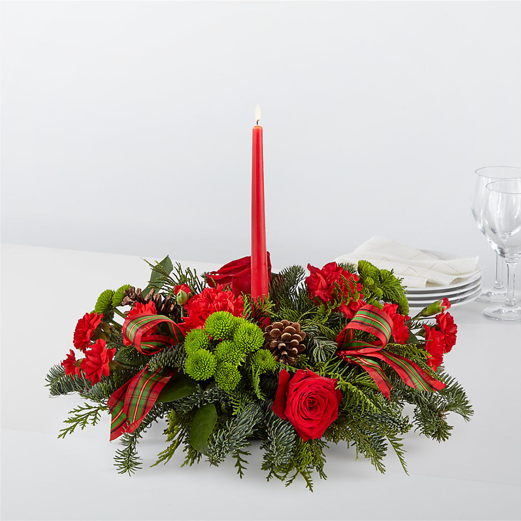 By the Candlelight Centerpiece – Willow Blooms Floral, Marlin TX