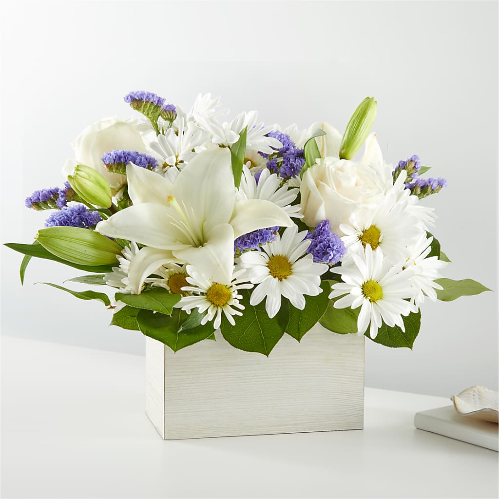 Beyond Blue Box Bouquet – Willow Blooms Floral, Marlin TX