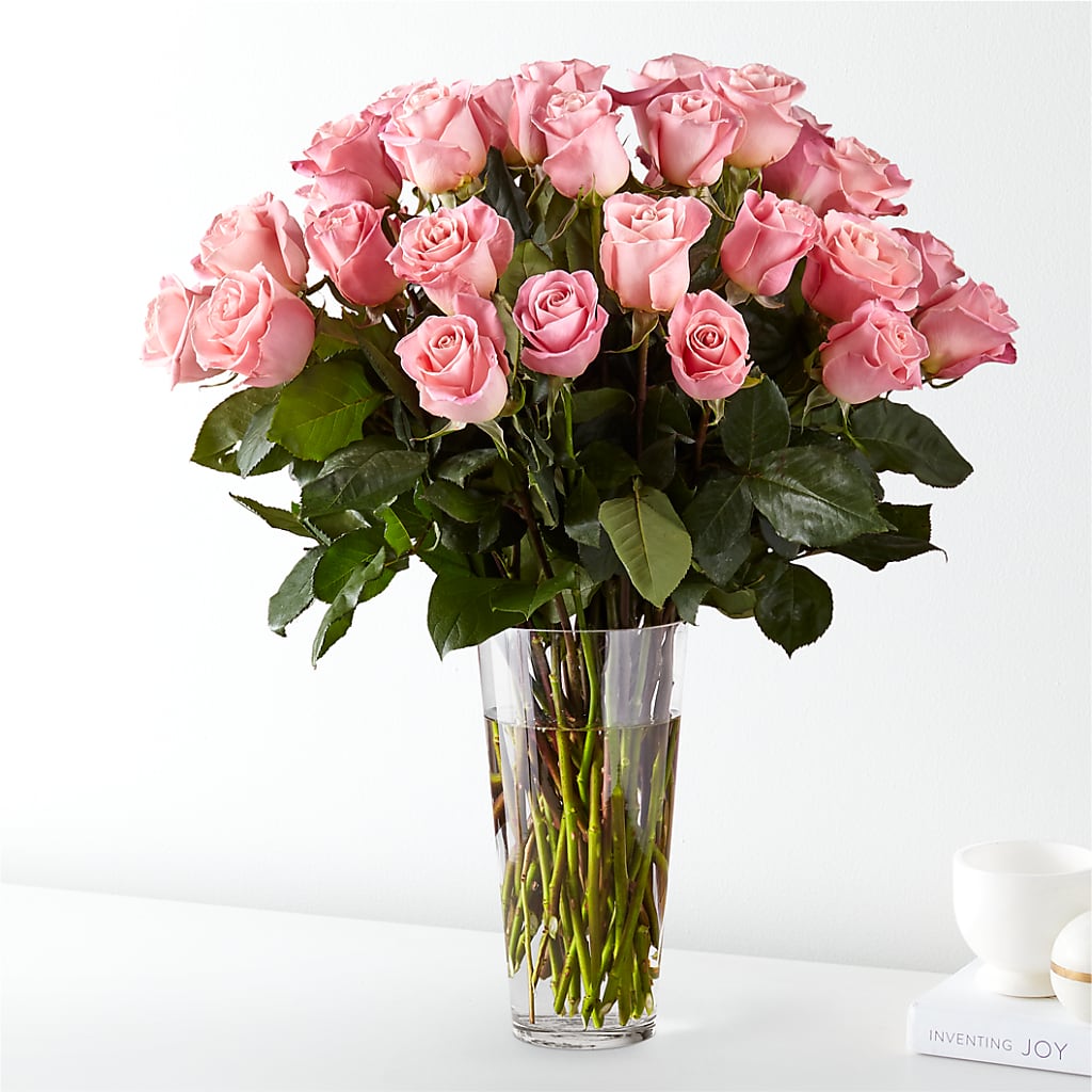 Long Stem Pink Rose Bouquet – Willow Blooms Floral, Marlin TX