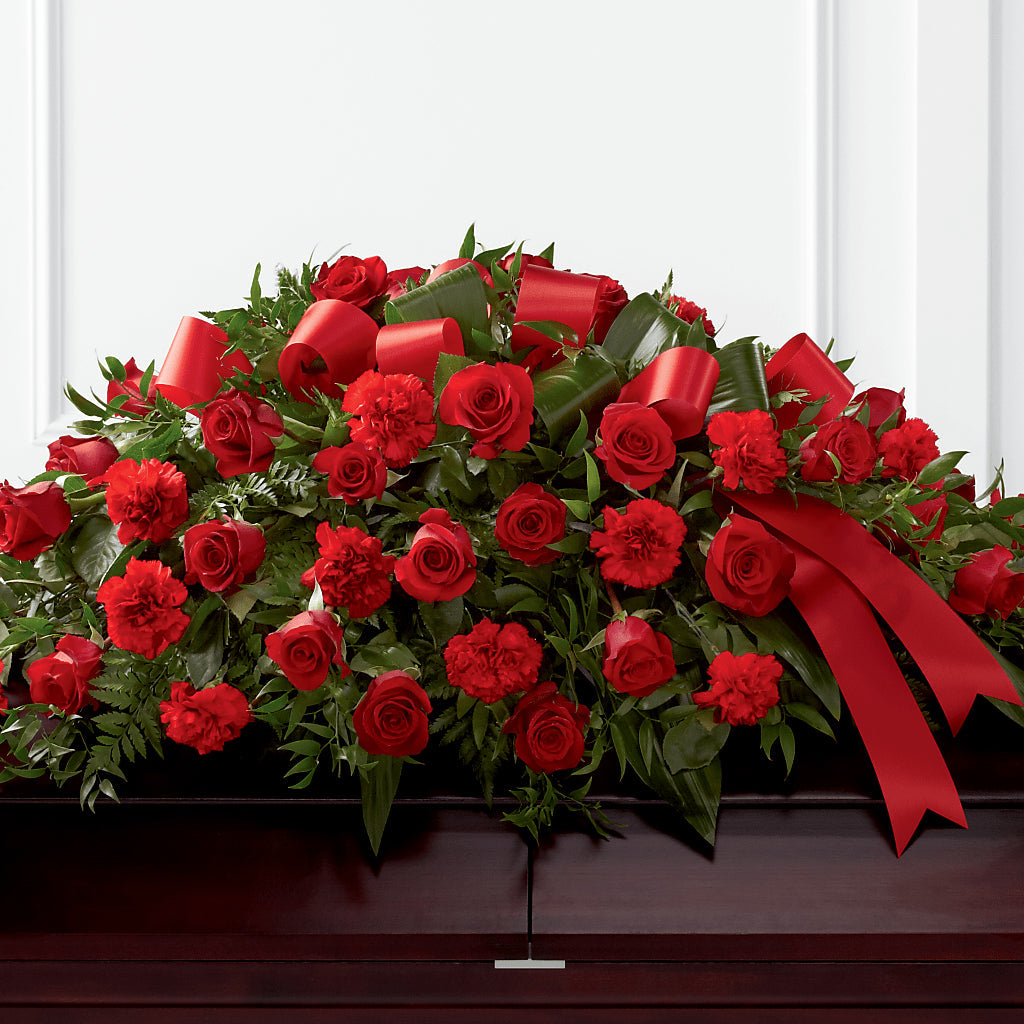 Tribute of Life Casket Spray – Willow Blooms Floral, Marlin TX