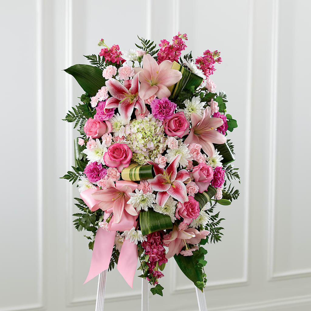 Comforting Standing Spray – Willow Blooms Floral, Marlin TX