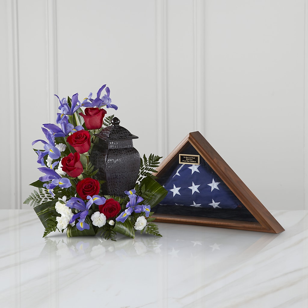 Patriotic Tribute Arrangement – Willow Blooms Floral, Marlin TX
