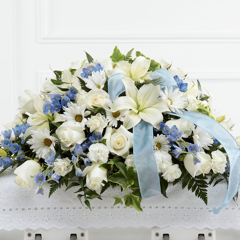 Tender Treasure Casket Spray – Willow Blooms Floral, Marlin TX
