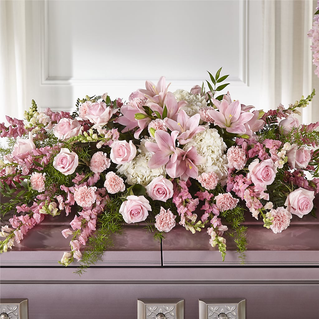 Life & Remembrance Casket Spray – Willow Blooms Floral, Marlin TX