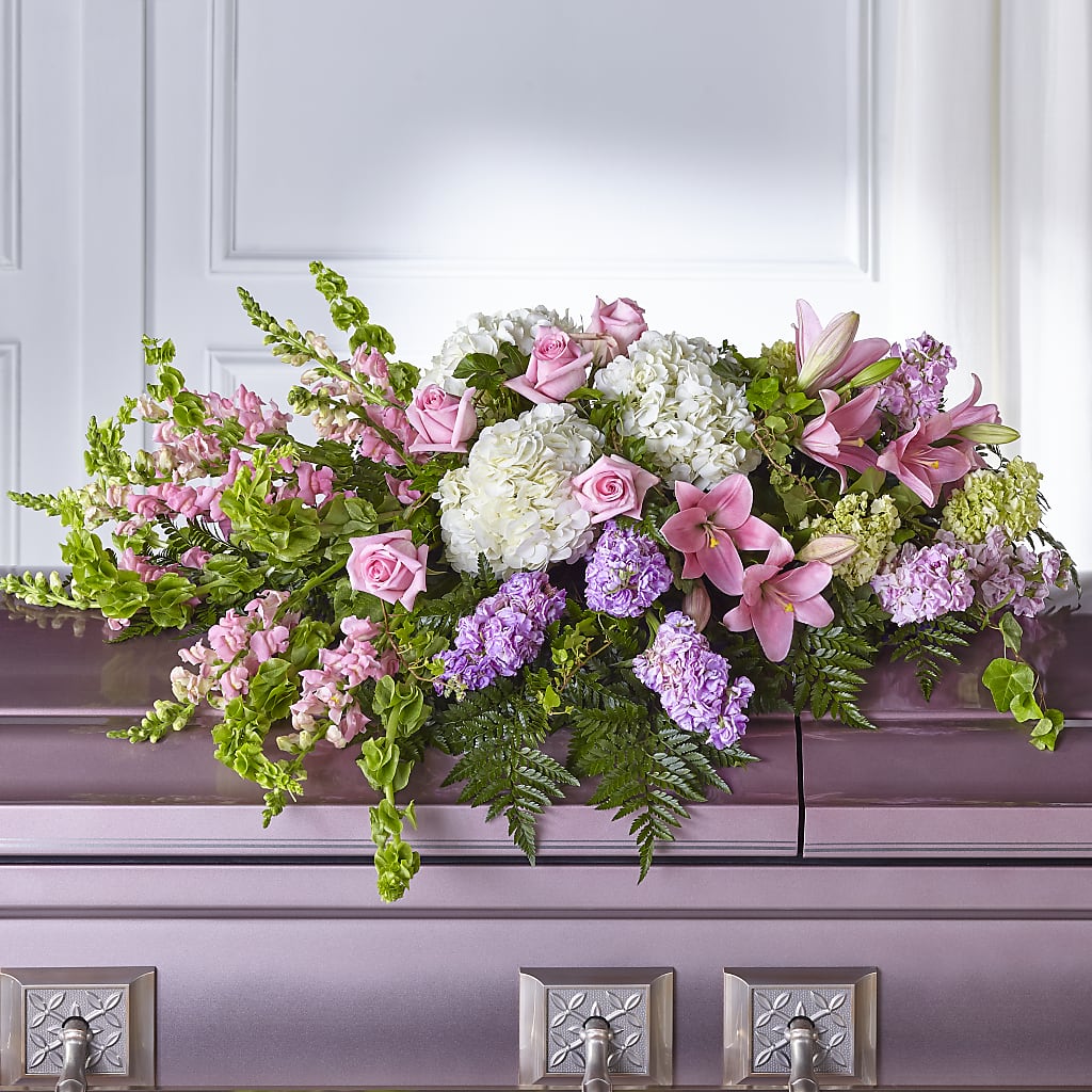 Life's Gratitude Casket Spray – Willow Blooms Floral, Marlin TX
