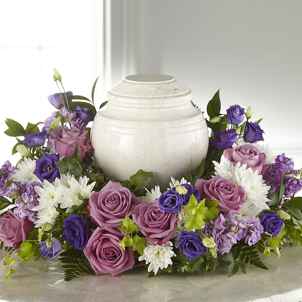 Blooming Sympathy Cremation Adornment – Willow Blooms Floral, Marlin TX