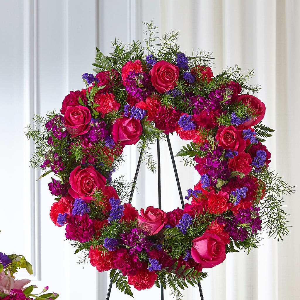 Calming Colors Wreath – Willow Blooms Floral, Marlin TX