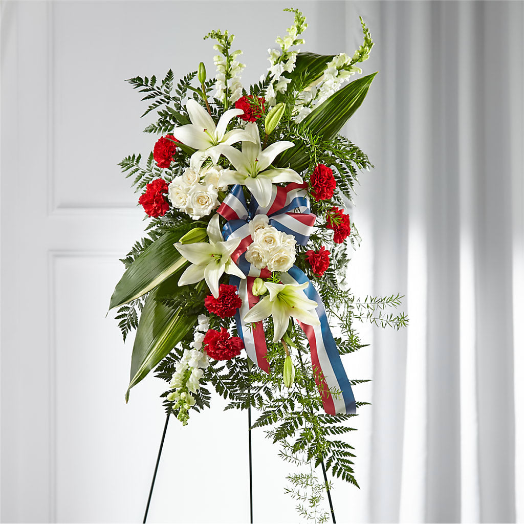 Stars of Life Standing Spray – Willow Blooms Floral, Marlin TX