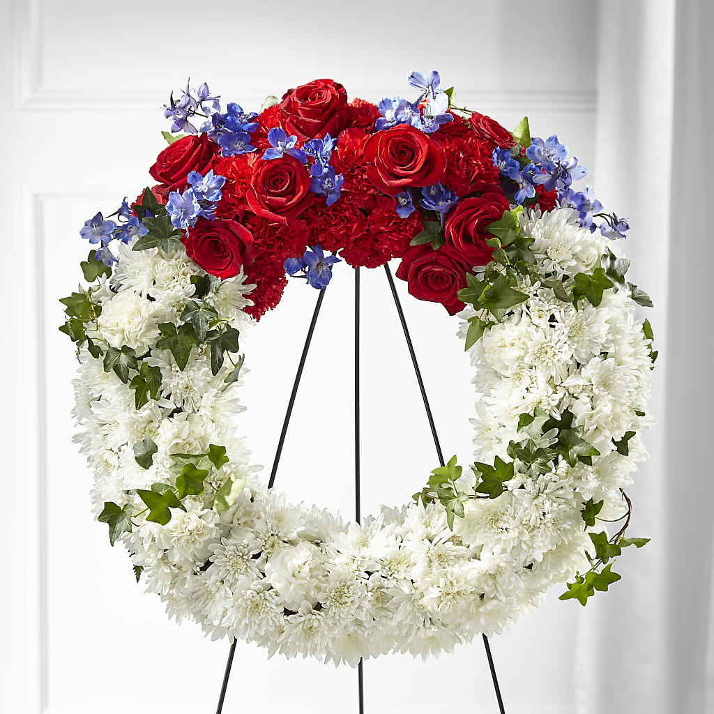 Patriotic Passion Wreath – Willow Blooms Floral, Marlin TX