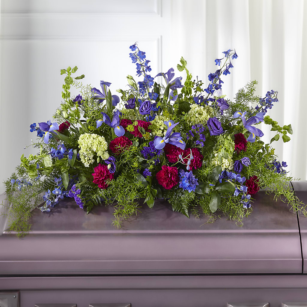 Always Treasured Casket Spray – Willow Blooms Floral, Marlin TX