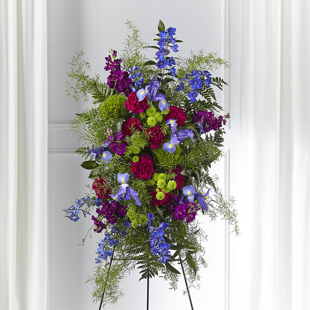 Heavenly Skies Standing Spray – Willow Blooms Floral, Marlin TX