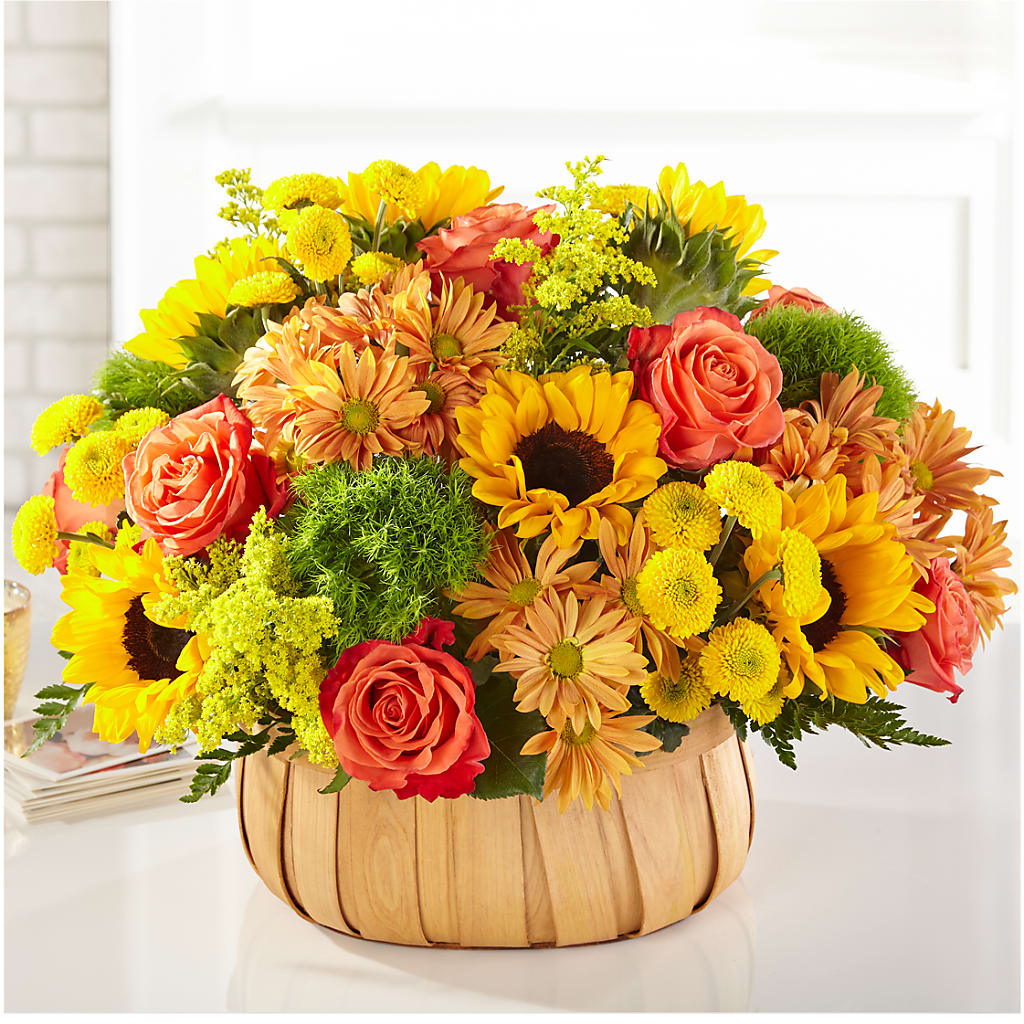 Harvest Sunflower Basket – Willow Blooms Floral, Marlin TX