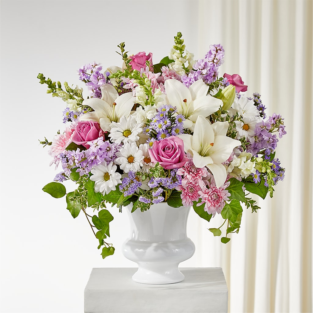 Remarkable Life Urn Arrangement – Willow Blooms Floral, Marlin TX