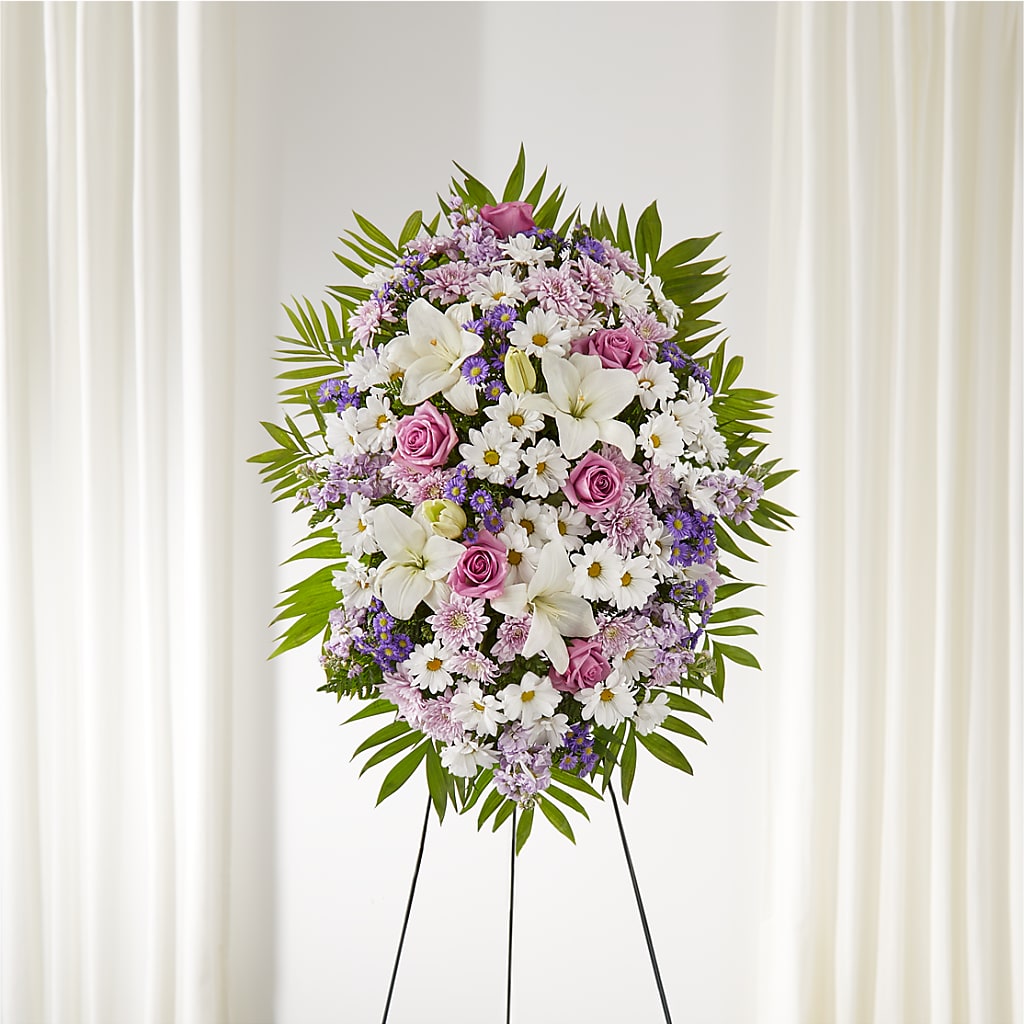 Surrounded by Love Standing Spray – Willow Blooms Floral, Marlin TX
