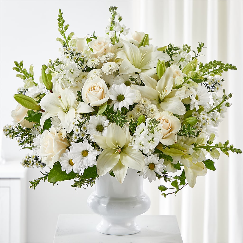 Uplifting Urn Arrangement – Willow Blooms Floral, Marlin TX