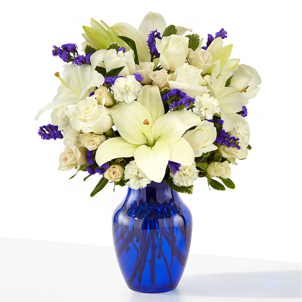 Sapphire Rush Bouquet – Willow Blooms Floral, Marlin TX