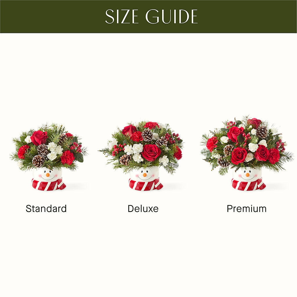 Jolly Snowman Bouquet –  Willow Blooms Floral, Marlin TX
