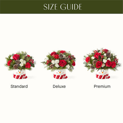 Jolly Snowman Bouquet –  Willow Blooms Floral, Marlin TX