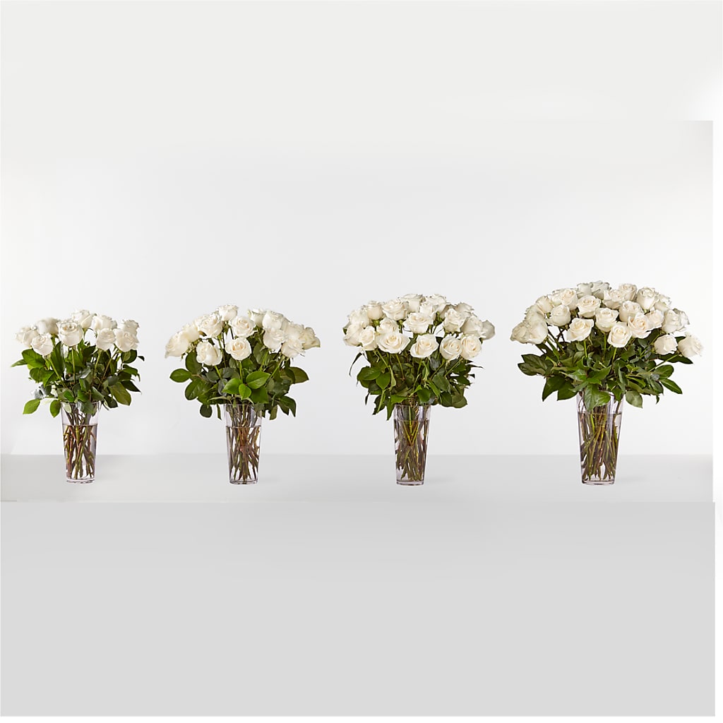 Long Stem White Rose Bouquet –  Willow Blooms Floral, Marlin TX
