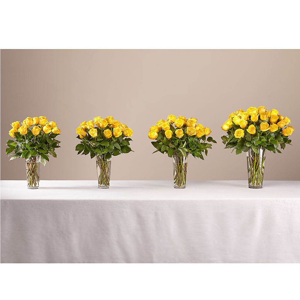 Long Stem Yellow Rose Bouquet –  Willow Blooms Floral, Marlin TX