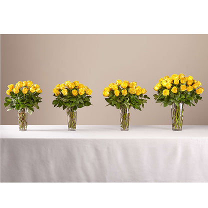 Long Stem Yellow Rose Bouquet –  Willow Blooms Floral, Marlin TX