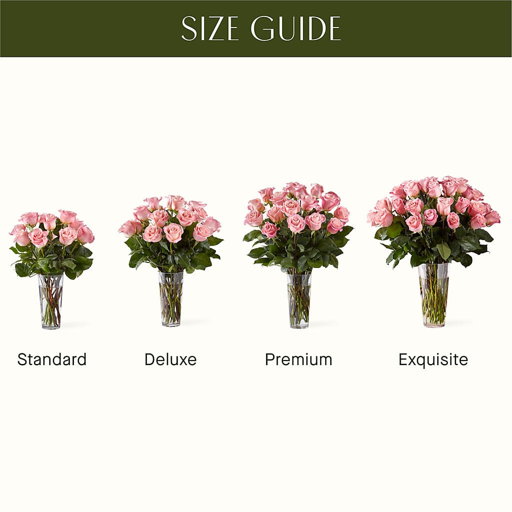 Long Stem Pink Rose Bouquet –  Willow Blooms Floral, Marlin TX