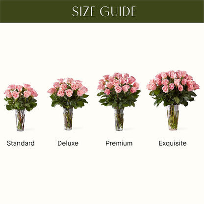 Long Stem Pink Rose Bouquet –  Willow Blooms Floral, Marlin TX