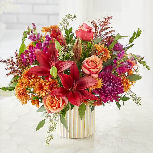 Burgundy Landscape Bouquet –  Willow Blooms Floral, Marlin TX
