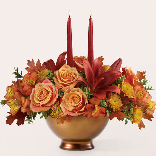Harvest Table Centerpiece –  Willow Blooms Floral, Marlin TX