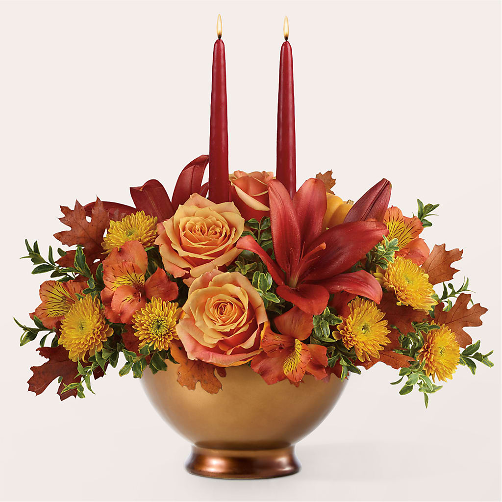 Harvest Table Centerpiece –  Willow Blooms Floral, Marlin TX