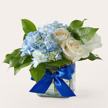 Sky Blue Delight Bouquet –  Willow Blooms Floral, Marlin TX