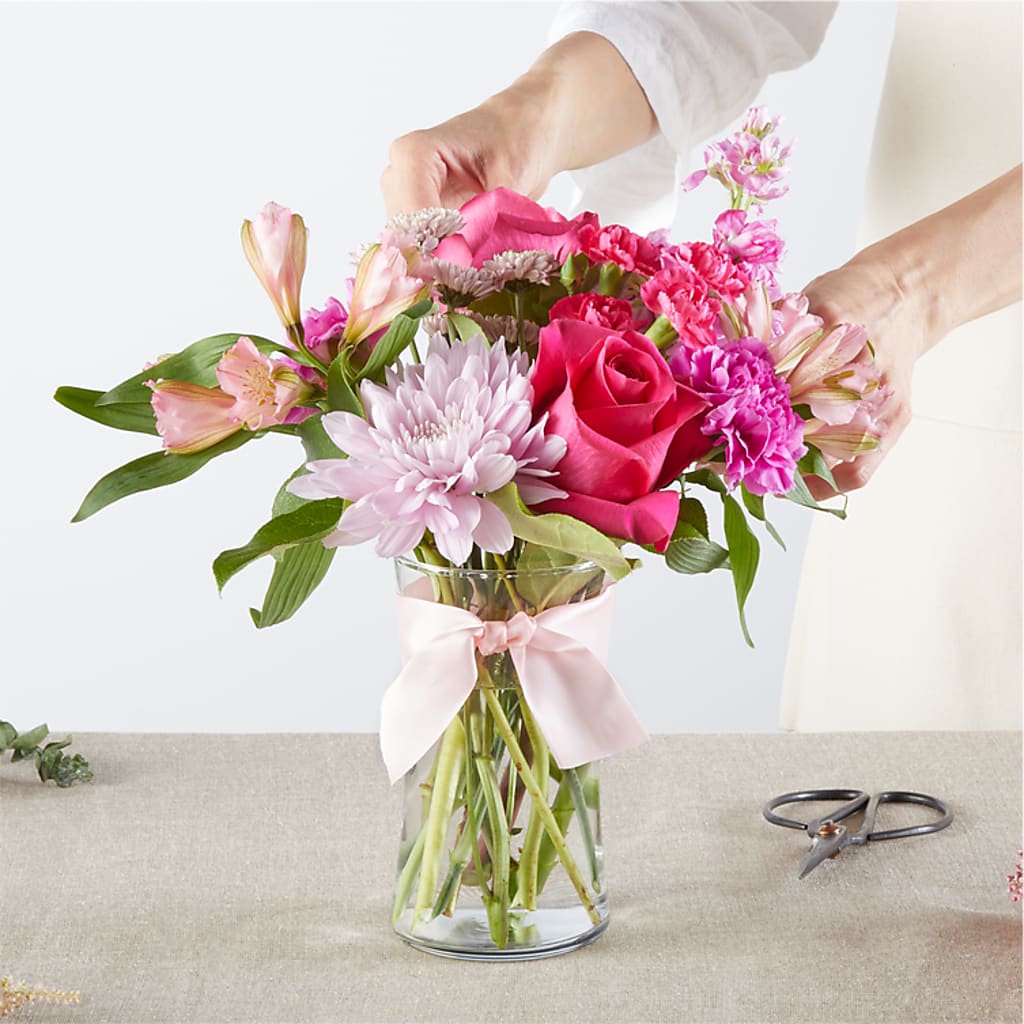 Pink Ribbon - A Florist Original –  Willow Blooms Floral, Marlin TX