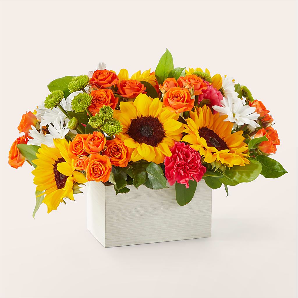 Sun-drenched Blooms Box Bouquet –  Willow Blooms Floral, Marlin TX
