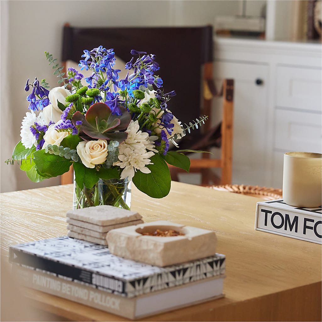 Cerulean Waves Bouquet –  Willow Blooms Floral, Marlin TX