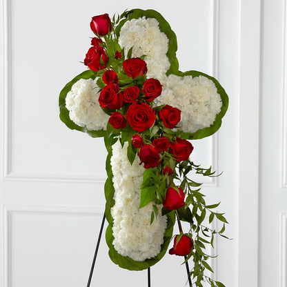 Floral Cross Easel –  Willow Blooms Floral, Marlin TX