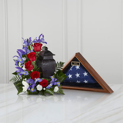 Patriotic Tribute Arrangement –  Willow Blooms Floral, Marlin TX