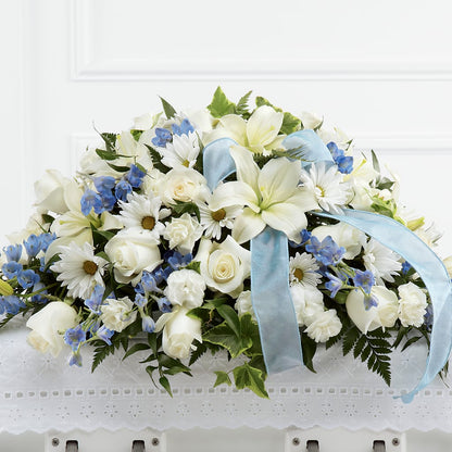 Tender Treasure Casket Spray –  Willow Blooms Floral, Marlin TX