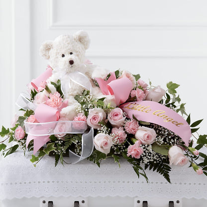 Touch of Sympathy Casket Spray –  Willow Blooms Floral, Marlin TX