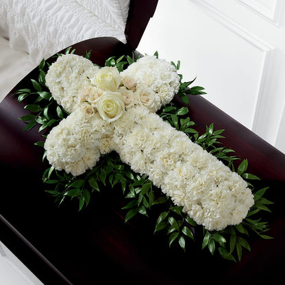 Peaceful Memories Casket Spray (Standard) –  Willow Blooms Floral, Marlin TX