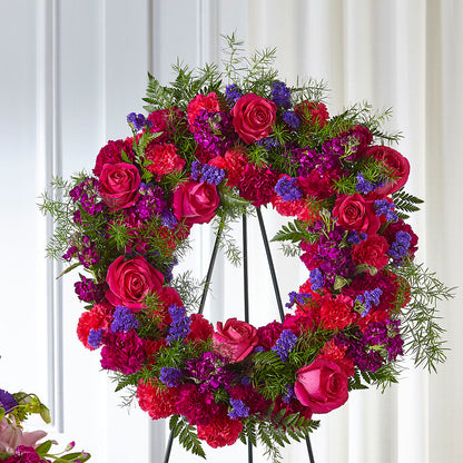 Calming Colors Wreath –  Willow Blooms Floral, Marlin TX