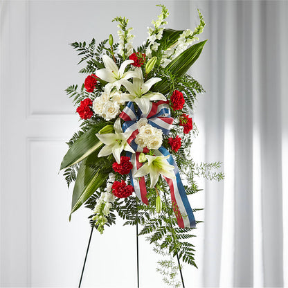Stars of Life Standing Spray –  Willow Blooms Floral, Marlin TX