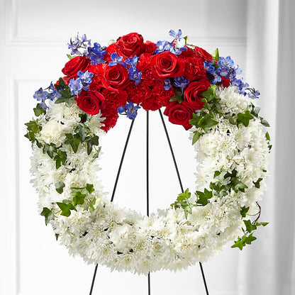Patriotic Passion Wreath –  Willow Blooms Floral, Marlin TX