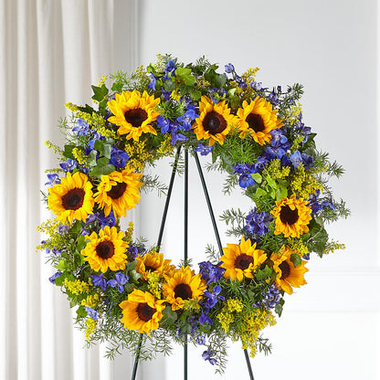 Bright Rays Wreath –  Willow Blooms Floral, Marlin TX