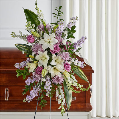 Grateful Hearts Standing Spray –  Willow Blooms Floral, Marlin TX