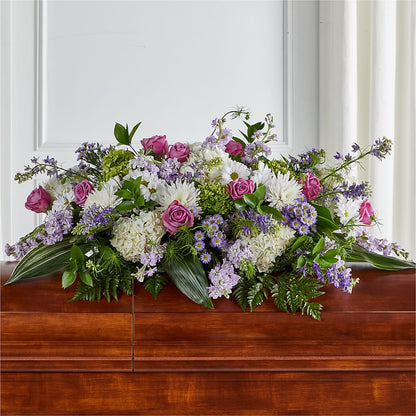 Meadows of Serenity Casket Spray –  Willow Blooms Floral, Marlin TX
