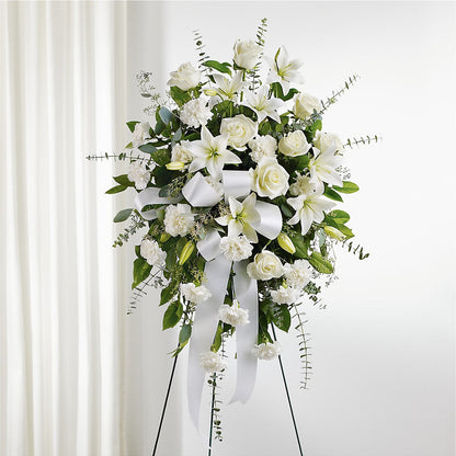 With Care Standing Spray –  Willow Blooms Floral, Marlin TX