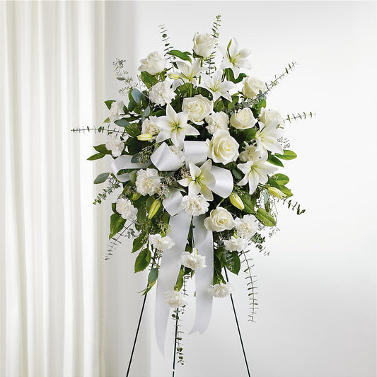 With Care Standing Spray –  Willow Blooms Floral, Marlin TX