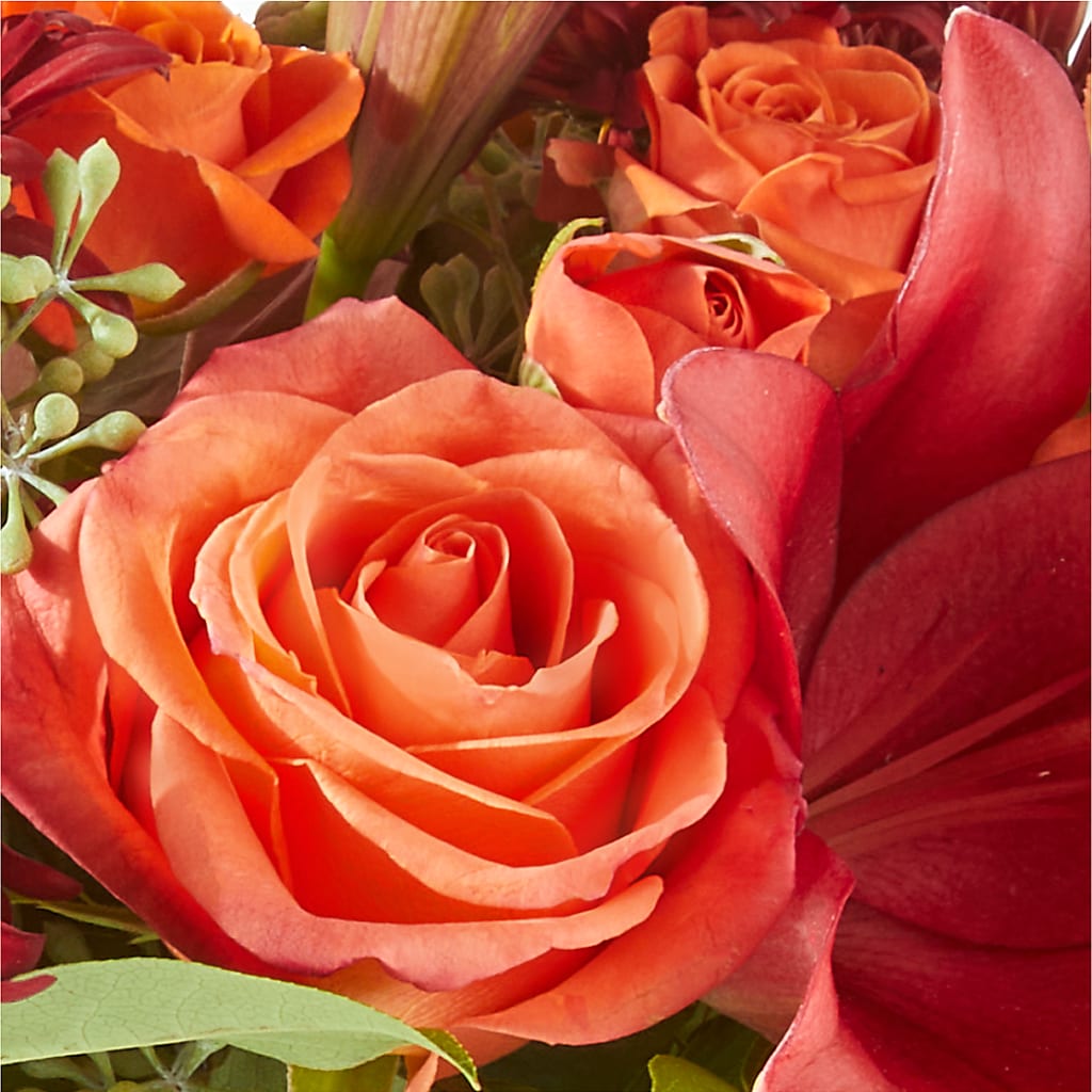 Crimson Leaves Bouquet –  Willow Blooms Floral, Marlin TX