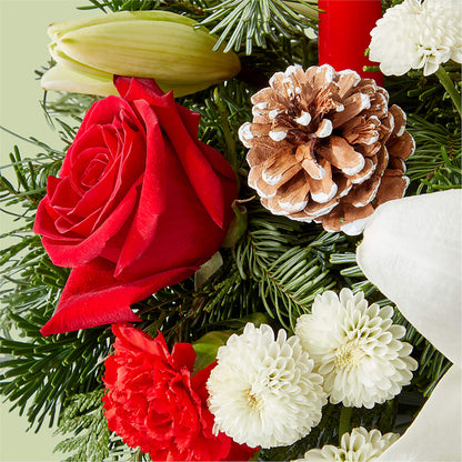 Seasonal Festivities Centerpiece –  Willow Blooms Floral, Marlin TX