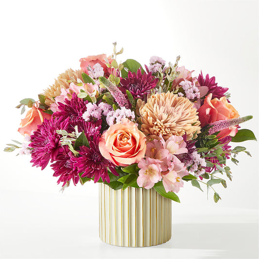 Berry Cobbler Bouquet with Ivory Vase –  Willow Blooms Floral, Marlin TX